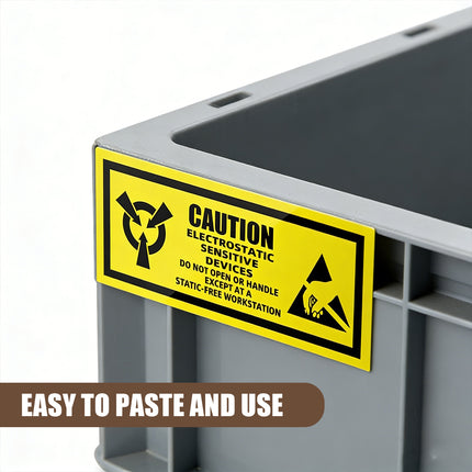 Anti Static Warning Sticker Label Easy to Use Eye-Catching for PC Electronics