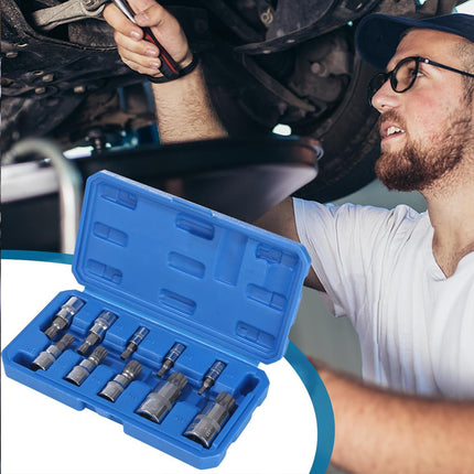 10pcs Socket Set Auto Repair Tool Socket Wrench Ratchet Driver Mechanic Tool Kit