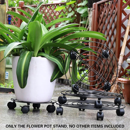 2PCS Mobile Plant Stand with Brake Wheels Adjustable for Potted Plants Easy Move