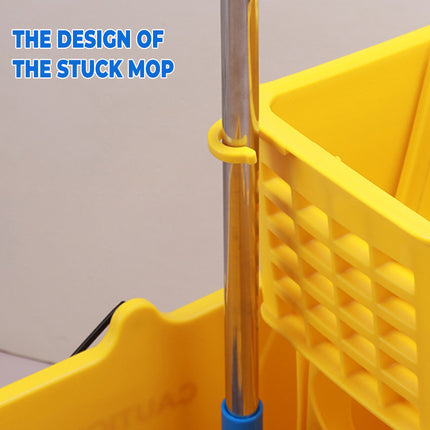 32L Wringer Mop Bucket with Mop Sturdy PP Material for Home Floor Cleaning Use