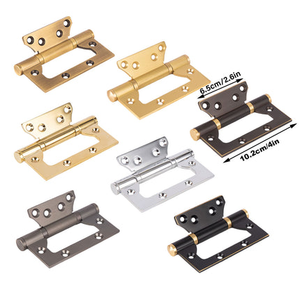 Copper Hinge 3.5mm Concealed Bearing Hinge Stealth Free Door Cabinet Hardware