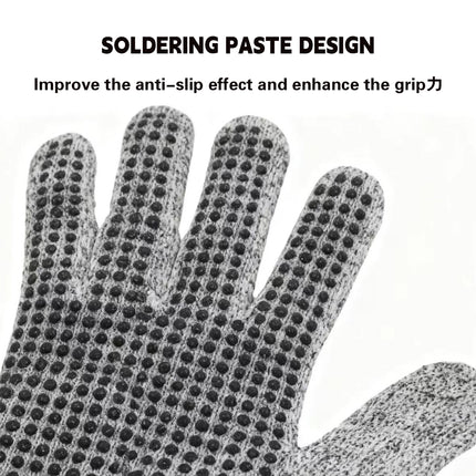 2Pairs Cut-Resistant Gloves Anti-Slip Abrasion Resistant Garden Woodworking