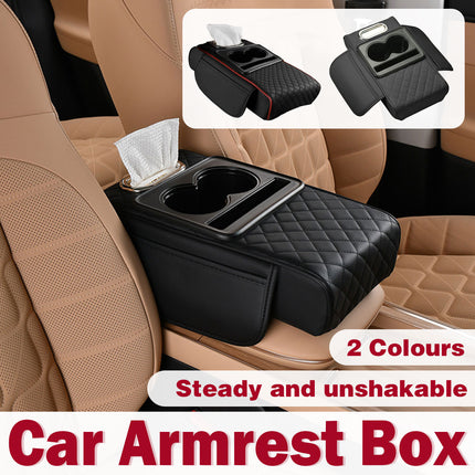 Car Armrest Pad Central Console Storage Box Lift Cushion Rest Support Organizer