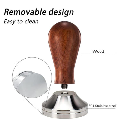 Coffee Tamper Calibrated Espresso Powder Hammer Pressing Leveler 51mm/53mm/58mm
