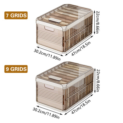 Clothes Pants Layered Storage Box Fabric Closet Organizer Foldable Durable