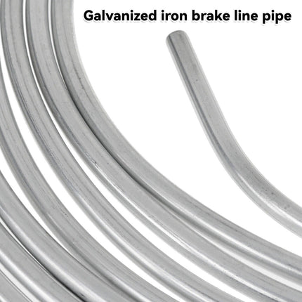 Steel Zinc Brake Line Tubing Kit for Car Truck Brake Systems Easy Installation