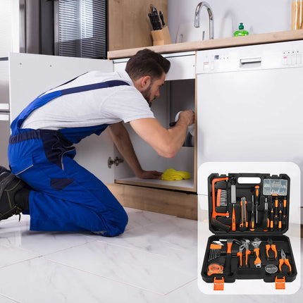 Home Hardware Tool Set Large 105-Piece Emergency Repair Kit Maintenance Tools