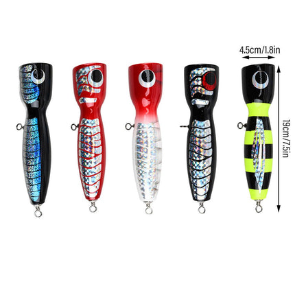 Floating Wood Bait 19cm Artificial Lure Fake Bait for Fishing Tackle Accessories