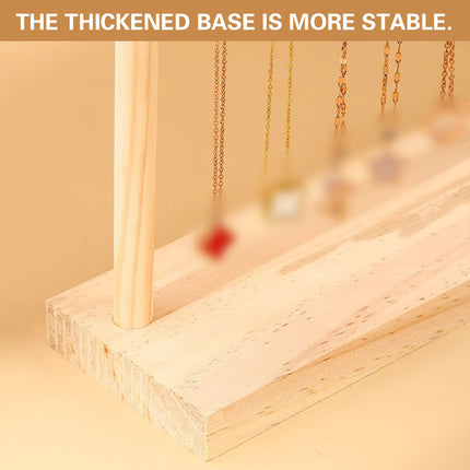 Solid Wood Necklace Jewelry Display Racks for Home Store Showcase Storage