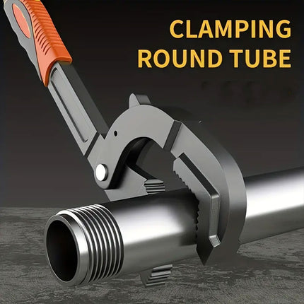 Pipe Wrench Quick Adjust Spanner Multi Functional Water Pipe Tool Heavy Duty