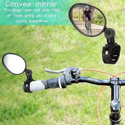 2pcs Bike Rear View Mirrors Adjustable Mountain Bike Handlebar Mirrors Cycling