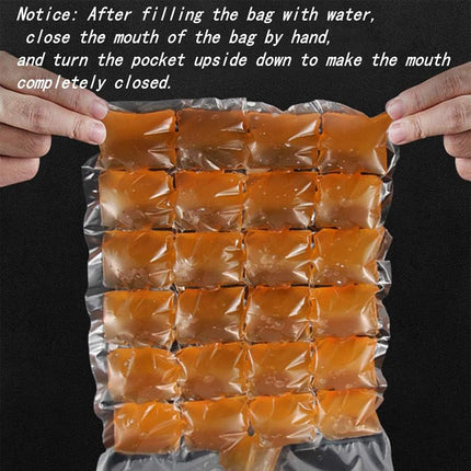 Disposable Ice Pack Bag 100PCS Water Injection Ice Cube Mold Tear Ice Grid