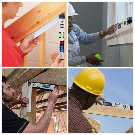 Aluminum Alloy Digital Angle Ruler Level Tool High Precision for Construction