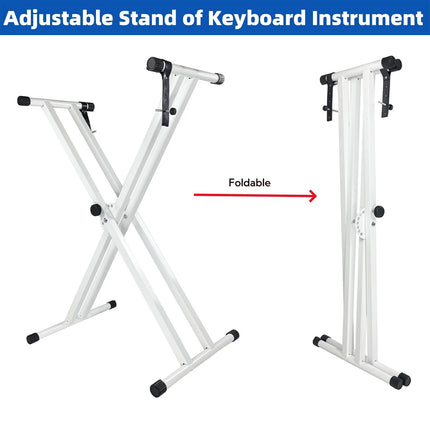 White Electronic Keyboard Stand Electronic Keyboard Stand for Home Studio