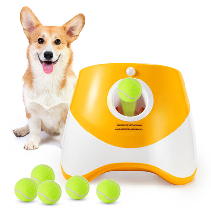Pet Ball Thrower Elastic Launcher Dog Toy Automatic Ball Interactive Play