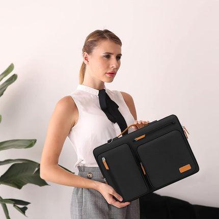 Portable Laptop Bag Shoulder Messenger Bag for Men Women Business Work Travel