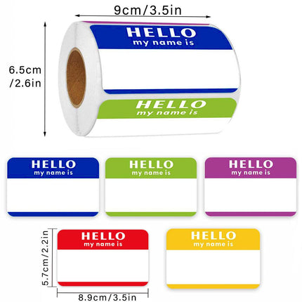 300Pcs Cartoon Name Labels Colourful Stickers for School Supplies and Personalisation