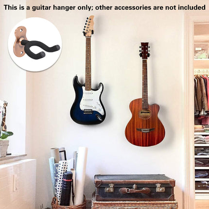 2PCS Guitar Wall Hanger Hook Holder Stand for Bass Ukulele Instrument Storage