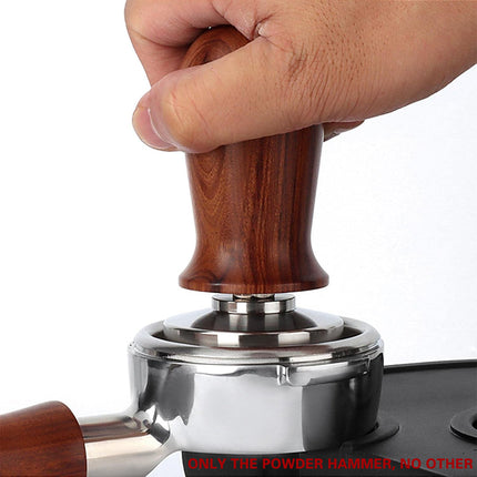 304 Stainless Steel Coffee Tamper Press Non-Slip Handle Even Tamping 51/53/58mm