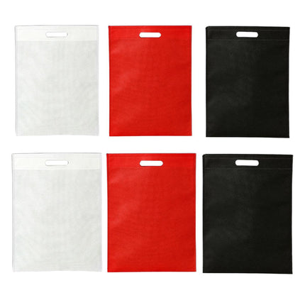 Portable Non Woven Flat Pocket Bags 100pcs Lightweight Shopping Storage Bags