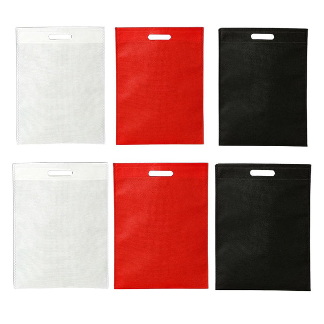 Portable Non Woven Flat Pocket Bags 100pcs Lightweight Shopping Storage Bags
