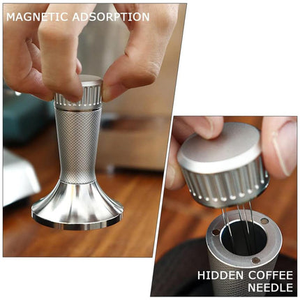 53.3/58.3mm Coffee Machine Handle Needle Distributor Powder Press Tamper Tool