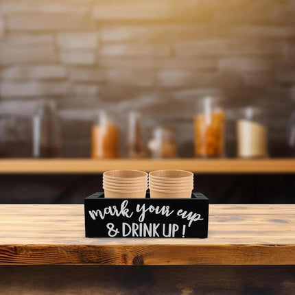 Disposable Paper Cup Storage Box Organizer Rack for Kitchen Cup Holder Storage