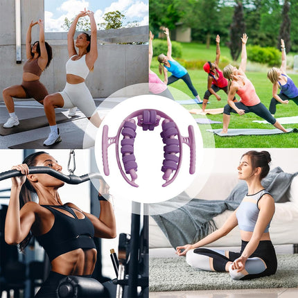 Yoga Wheel Muscle Massage Roller Stretching Fitness Exercise Training Equipment