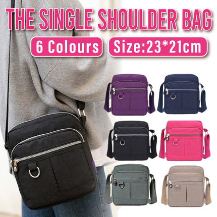 Ladies Shoulder Bag Nylon Fabric Lightweight Crossbody Small Casual Handbag