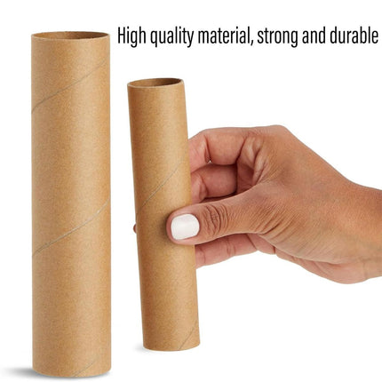 Kraft Paper Tubes 10pcs Round Poster Packaging Tubes Handmade Storage Containers