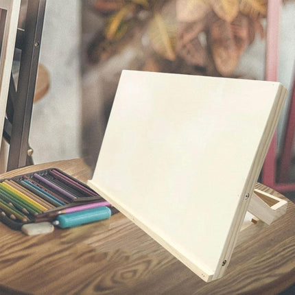 Desktop Solid Wood Easel Adjustable Wood Desk Table Easel Durable for Draw