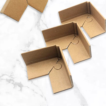100pcs Kraft Paper Cardboard Corner Protector 90 Degree Angle Guard for Packing
