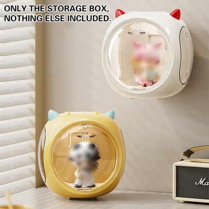 Space Capsule Storage Box Single Display Organizer for Figures and Dolls