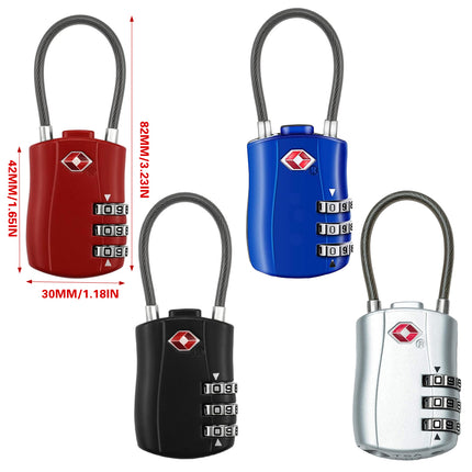 Zinc Alloy Combination Lock Anti-Theft For Luggage Cabinet Drawer Suitcase