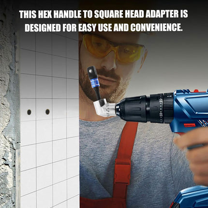 Socket Adapter Set Hex Shank to 1/4in 3/8in 1/2in Impact Driver Drill 3pcs