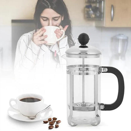 350ml 600ml Stainless Steel Glass French Press Coffee Tea Maker for Home Office