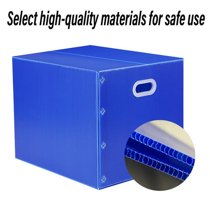 Large Capacity Waterproof Plastic Storage Box Foldable Moving Organizer Durable
