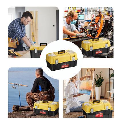 Tool Storage Box Multi Function Large Capacity Portable Tool Storage Organizer
