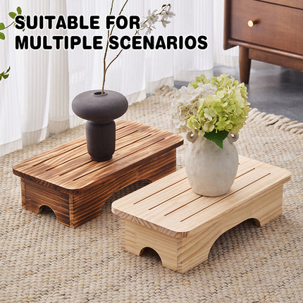 Solid Wood Small Stool Footrest Step Stool Shoe Changing Low Bench Indoor Use