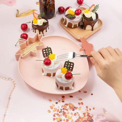 4pcs Fruit Plate Set for Home Living Room Snacks Candy Tray Decorative Use