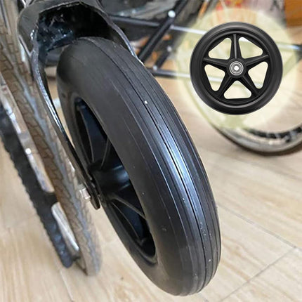 4 PCS Wheelchair Front Wheel Accessory With Bearing Wear Resistant Durable