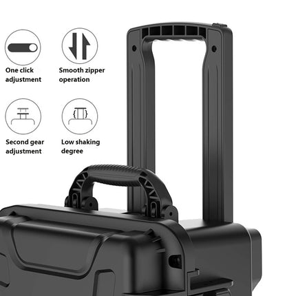 Rolling Tool Box Trolley Case with Wheels Lockable Heavy Duty Plastic Storage
