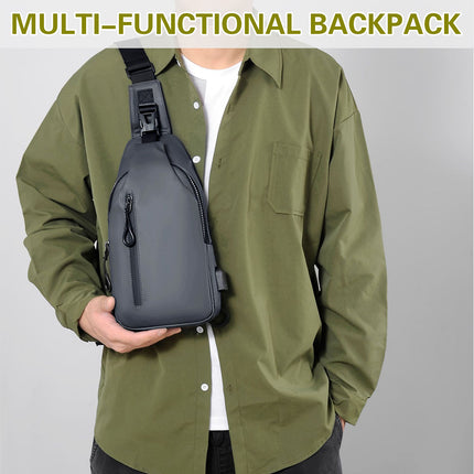 Large Capacity Chest Crossbody Bag Waterproof Durable for Travel Daily Use
