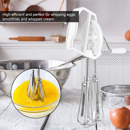 Stainless Steel Hand Mixer Whisk Baking Tool Household Flour Beater for Kitchen
