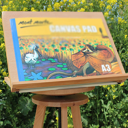 Tabletop Solid Wood Easel Wooden Display Stand Natural Wood Adjustable Durable