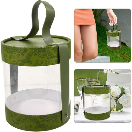 Portable Transparent Hug Bucket Dessert Cookie Boxes 10pcs Gift Candy Storage