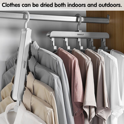Foldable Multi Function Clothes Hanger Space Saving Non Slip For Coats Shirts