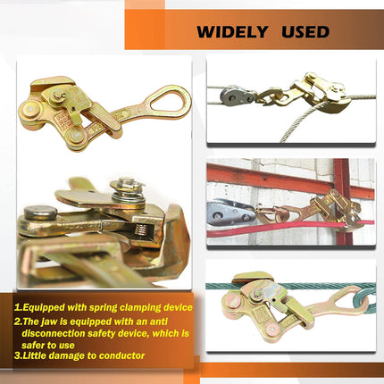 Cable Clamp Wire Rope Power Electrical Holder For Cable Fixing Anti Slip Tool