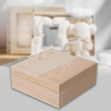 10pcs Wooden Gift Box for Jewelry Packaging Crafts Wedding Birthday Gift Storage