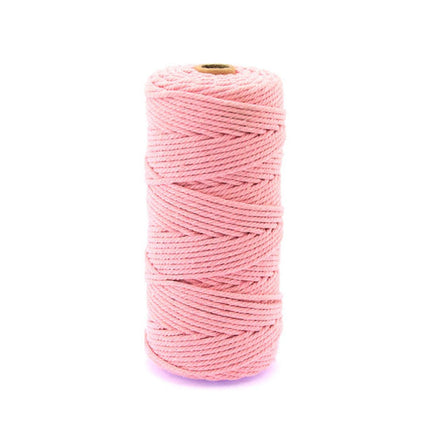 3mm Colored Cotton Rope DIY Hand Woven Macrame Cord Tapestry Binding Craft Rope